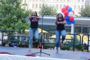AKA Step Team Performs at Sing-In for Schools