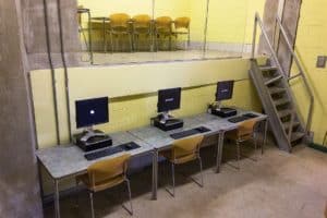 Computer stations at the new PAL center