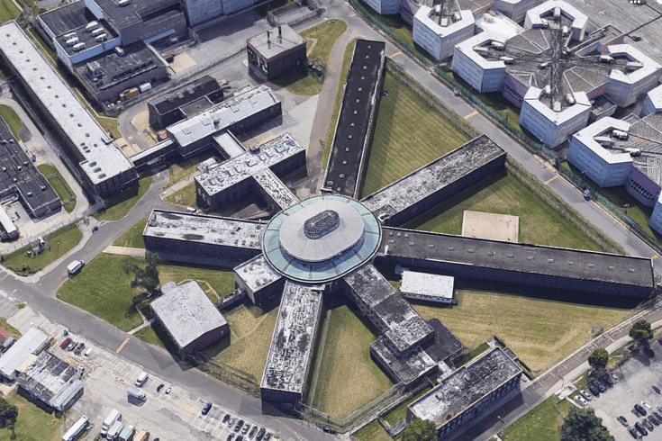 Philadelphia House of Corrections, an aerial view