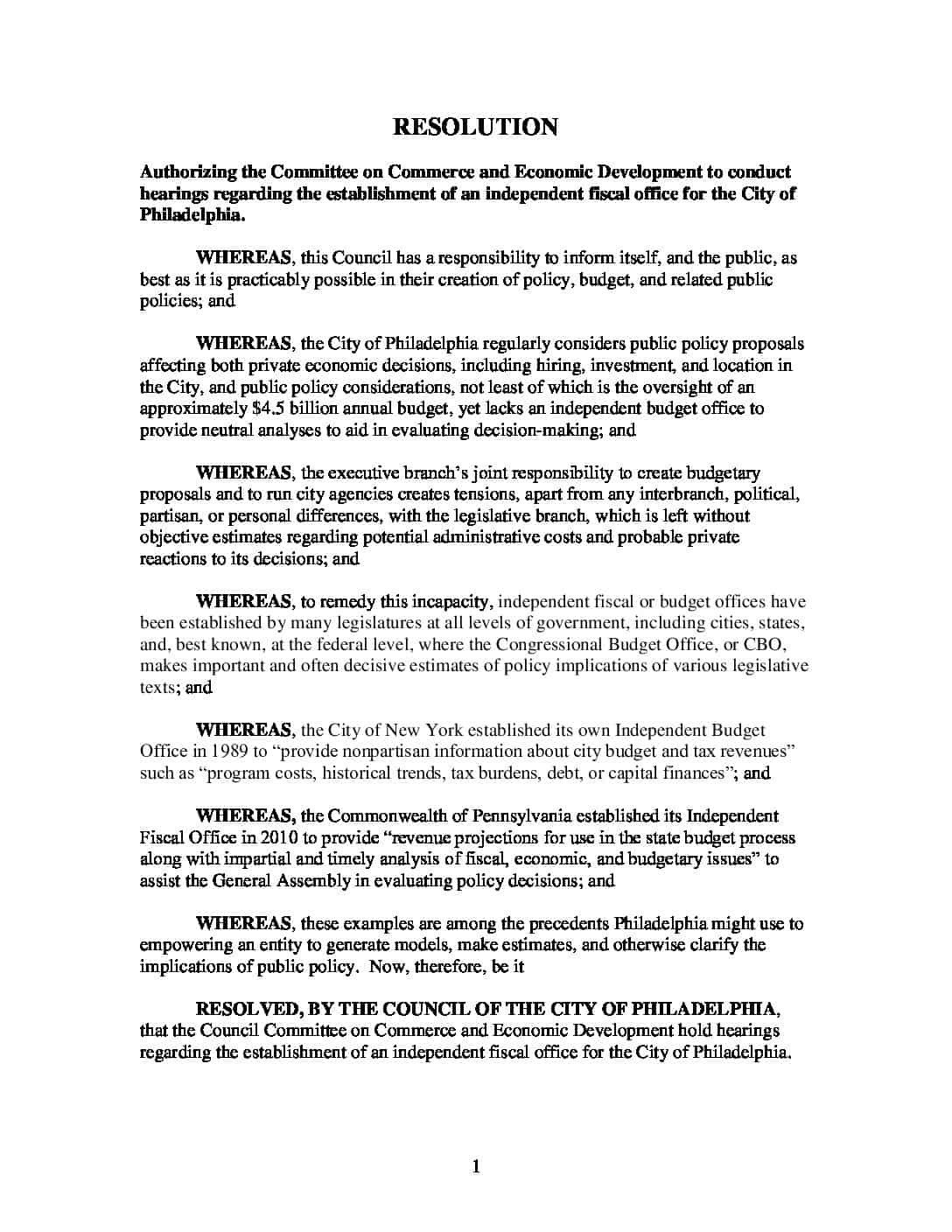 Council Resolution Stated Meeting Resolutions Archives - Page 2 of 24 - Philadelphia City ...
