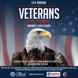 5th Annual Veterans Day Parade graphic. Details are at the bottom of this post. 
