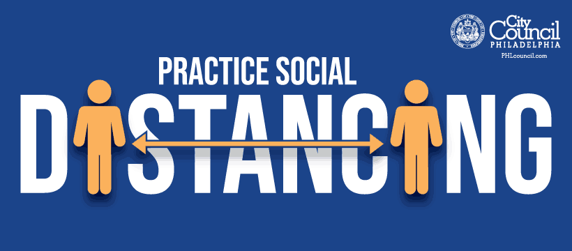 Practice Social Distancing - Facebook Cover Graphic