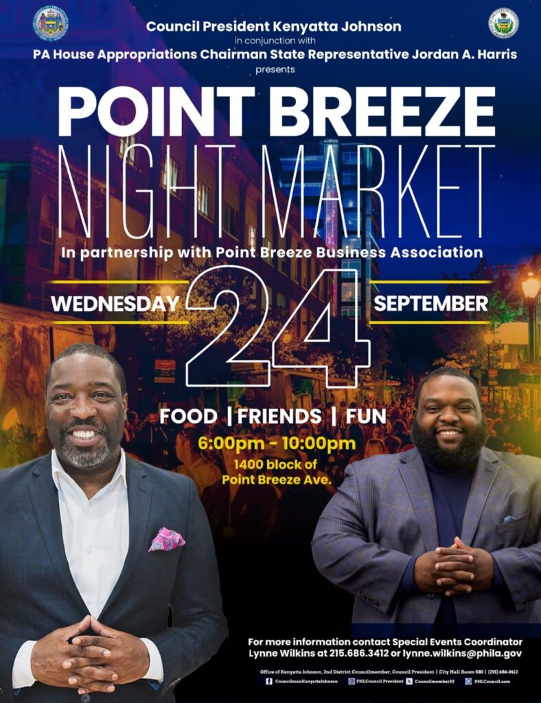 9-16-2025 Point Breeze Night market flyer